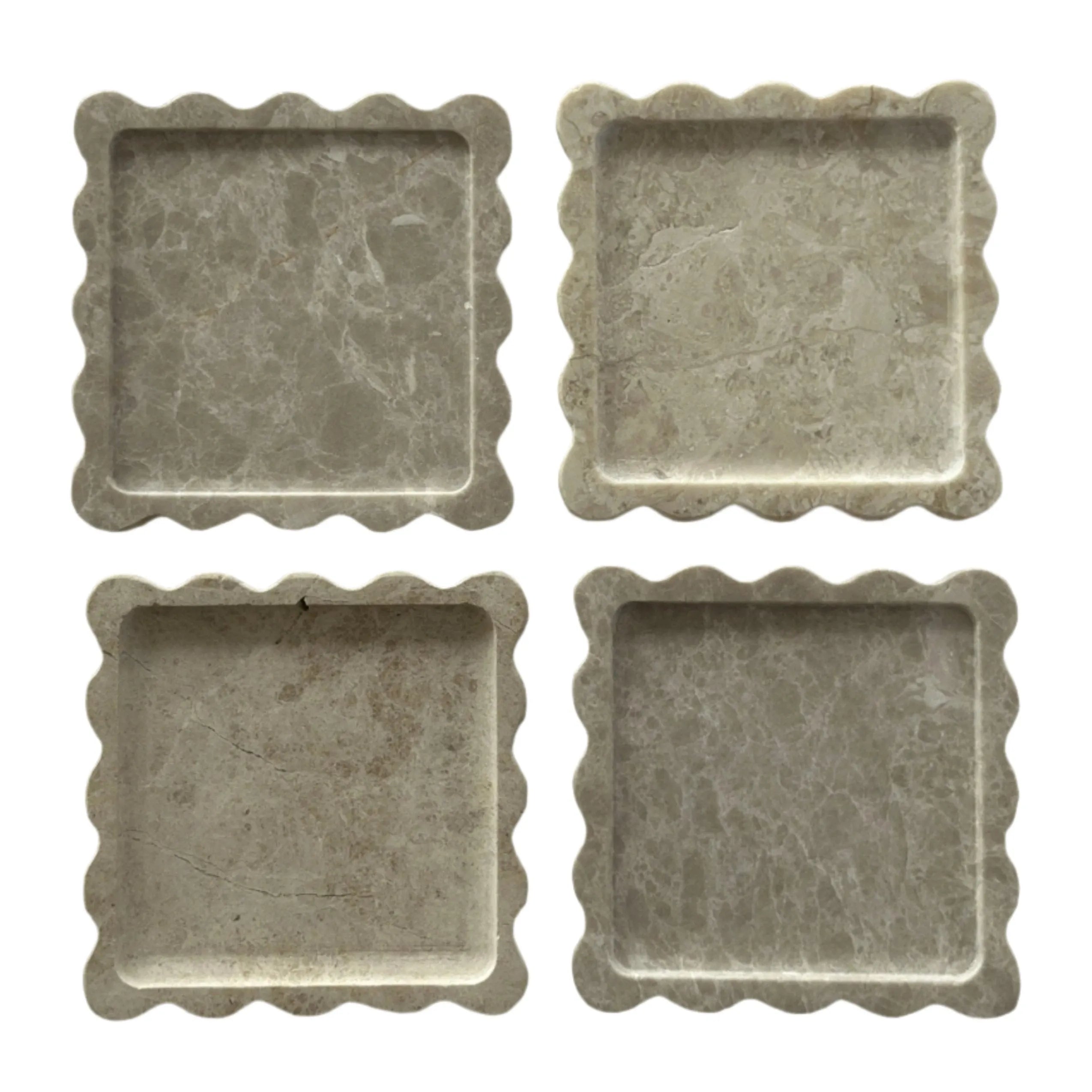 Anastasio Home Box Coaster Set in Oyster