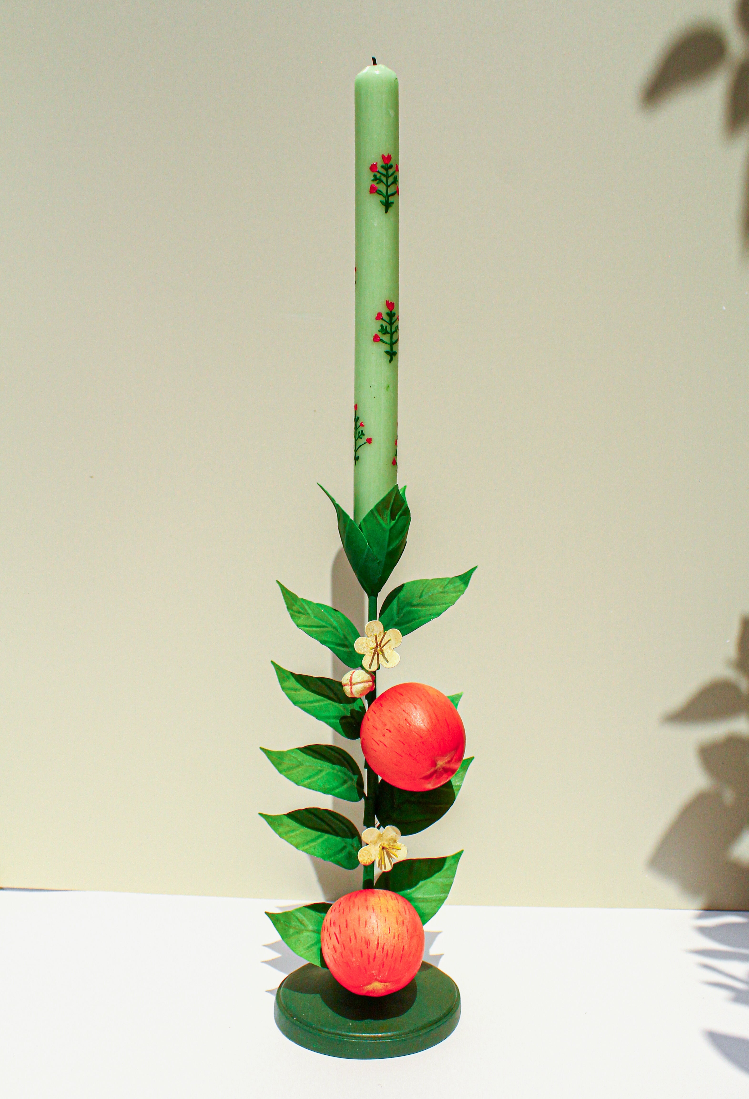 Apple Fruit Candle Holder