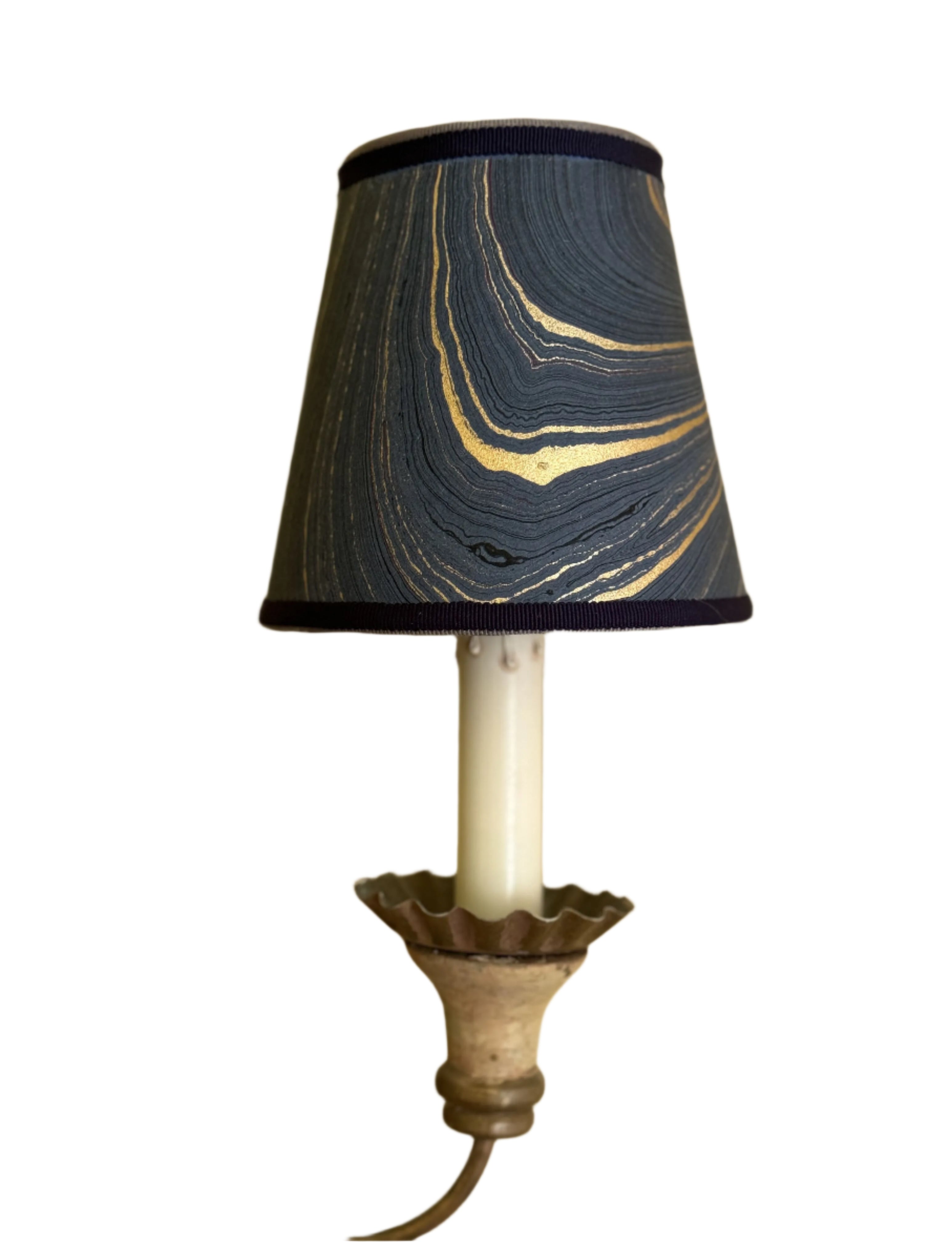 Sconce Lampshade in Marbled Sapphire