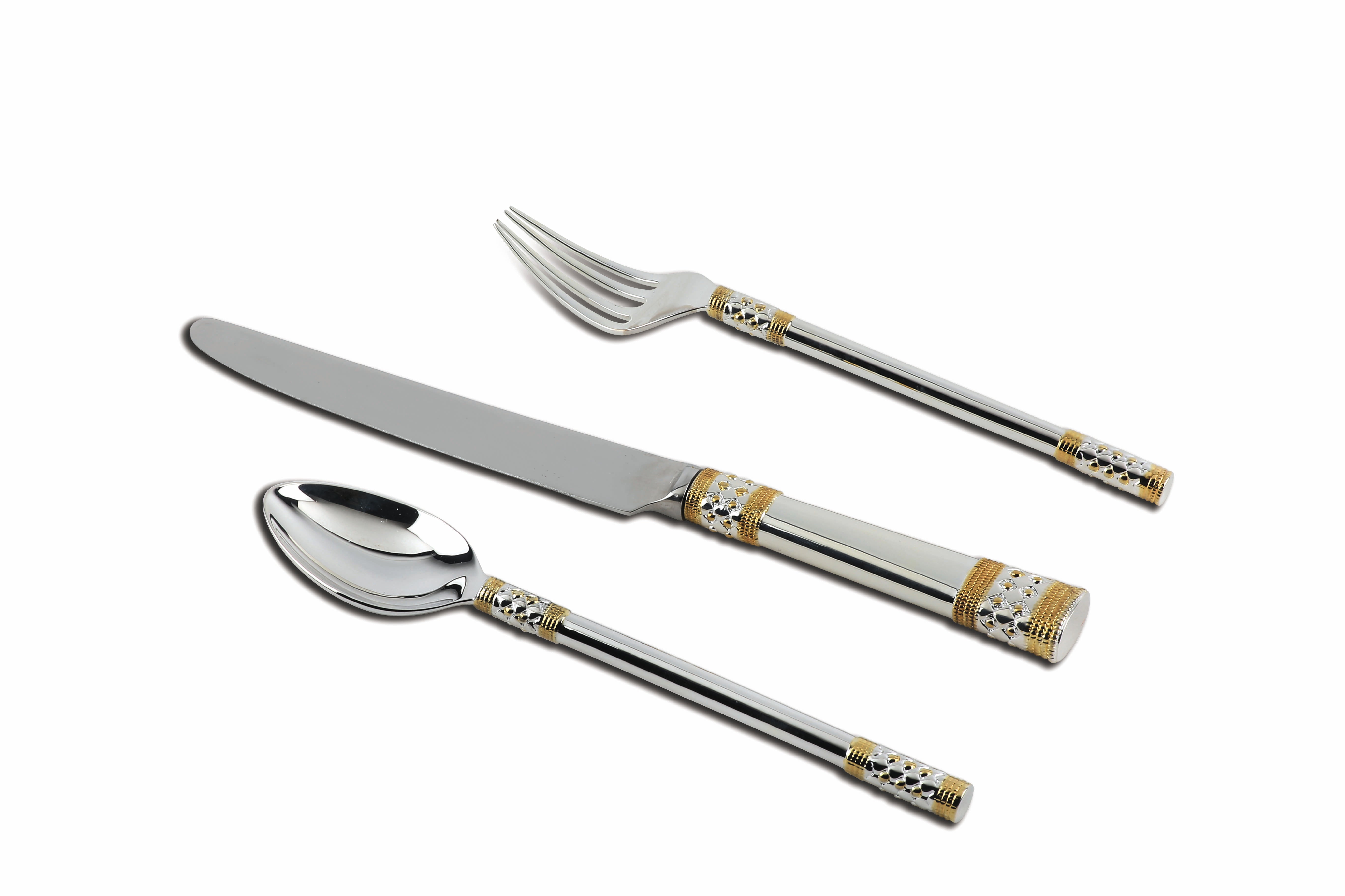 Gothic 3-piece Sterling Silver Flatware Set by Krysaliis