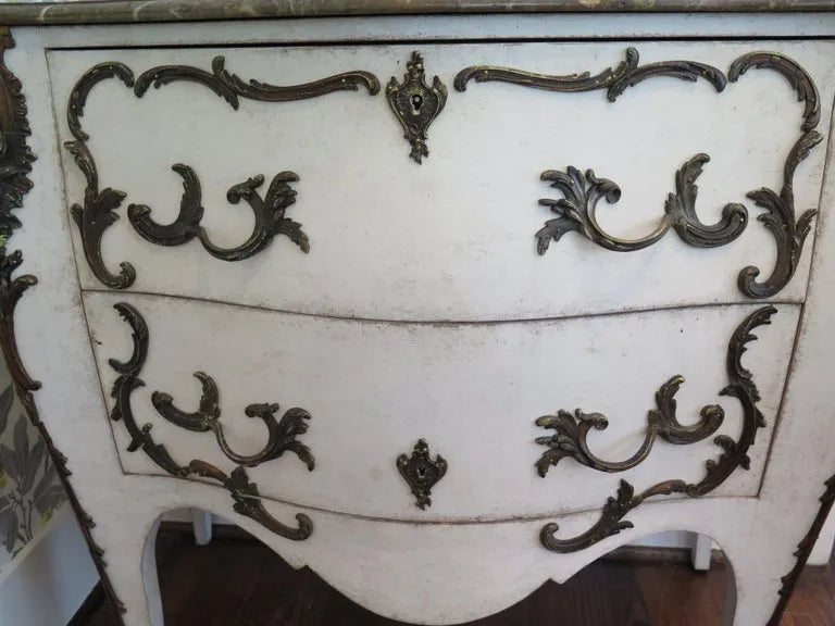 19th Century Swedish Painted Rococo Commode