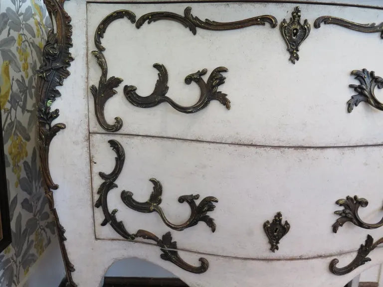 19th Century Swedish Painted Rococo Commode