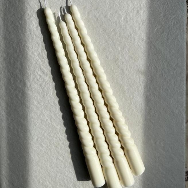 Spiral Taper Candles (Set of 2)