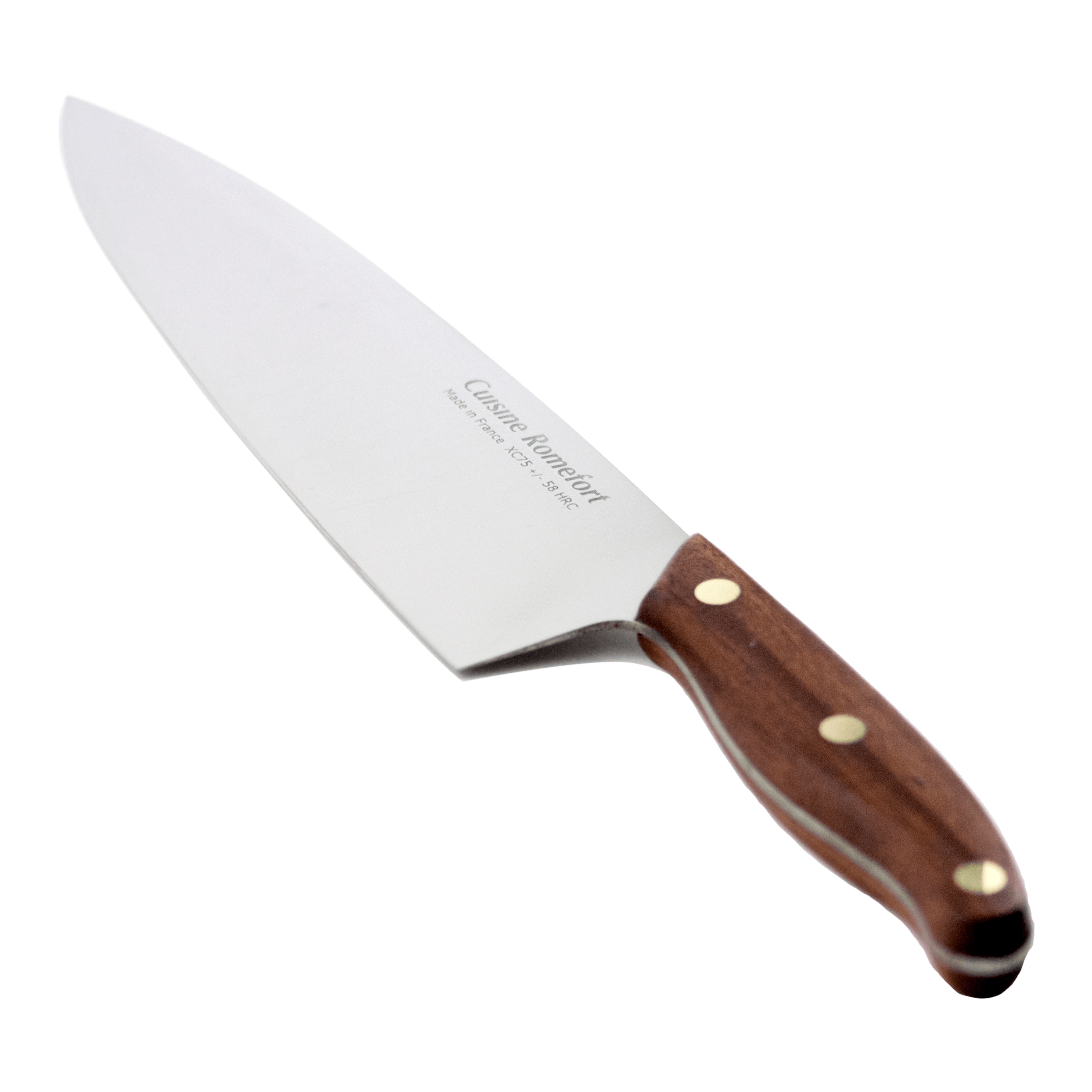 Chef Knife in Carbon Steel with Leather Sheath