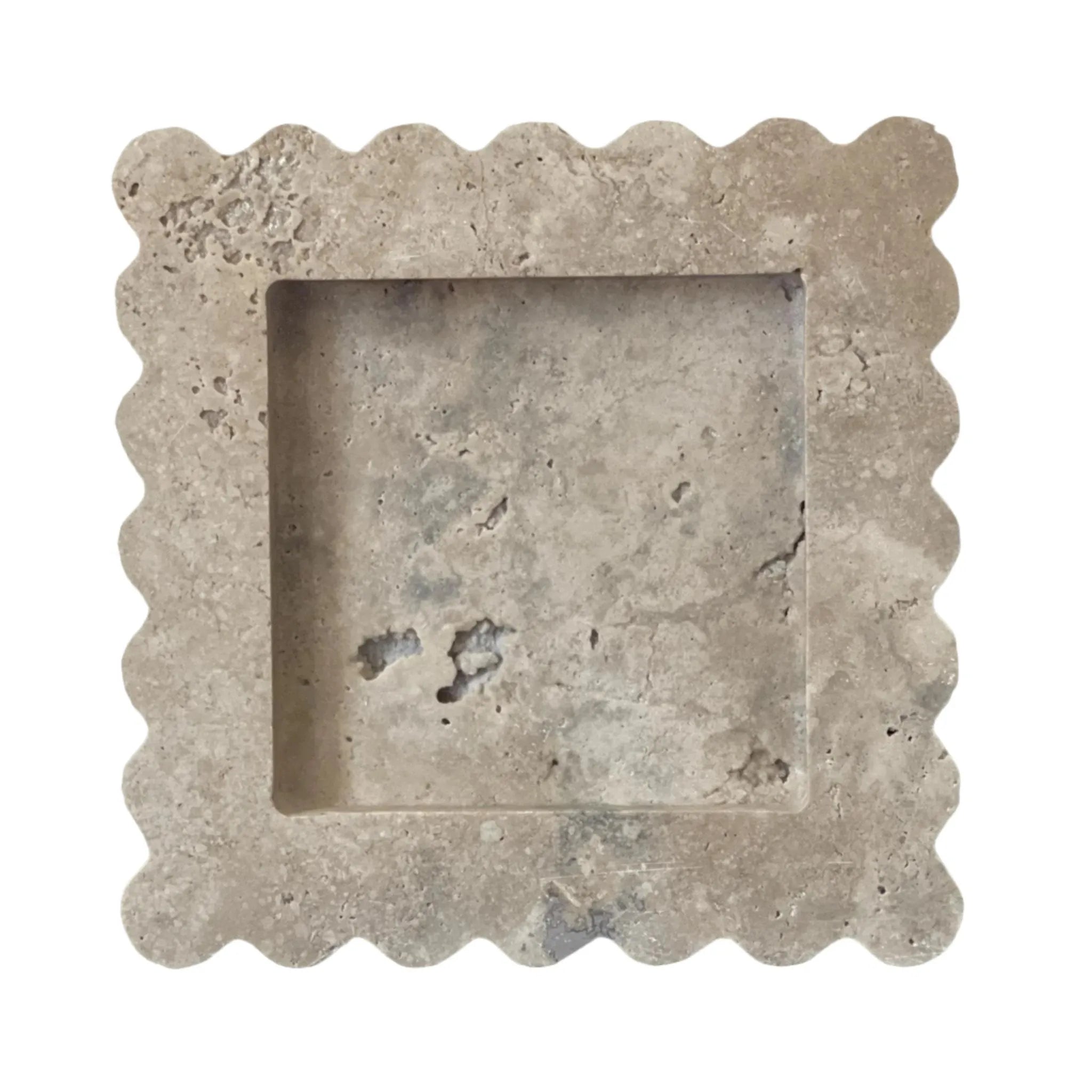 Anastasio Home Box Tray in Travertine