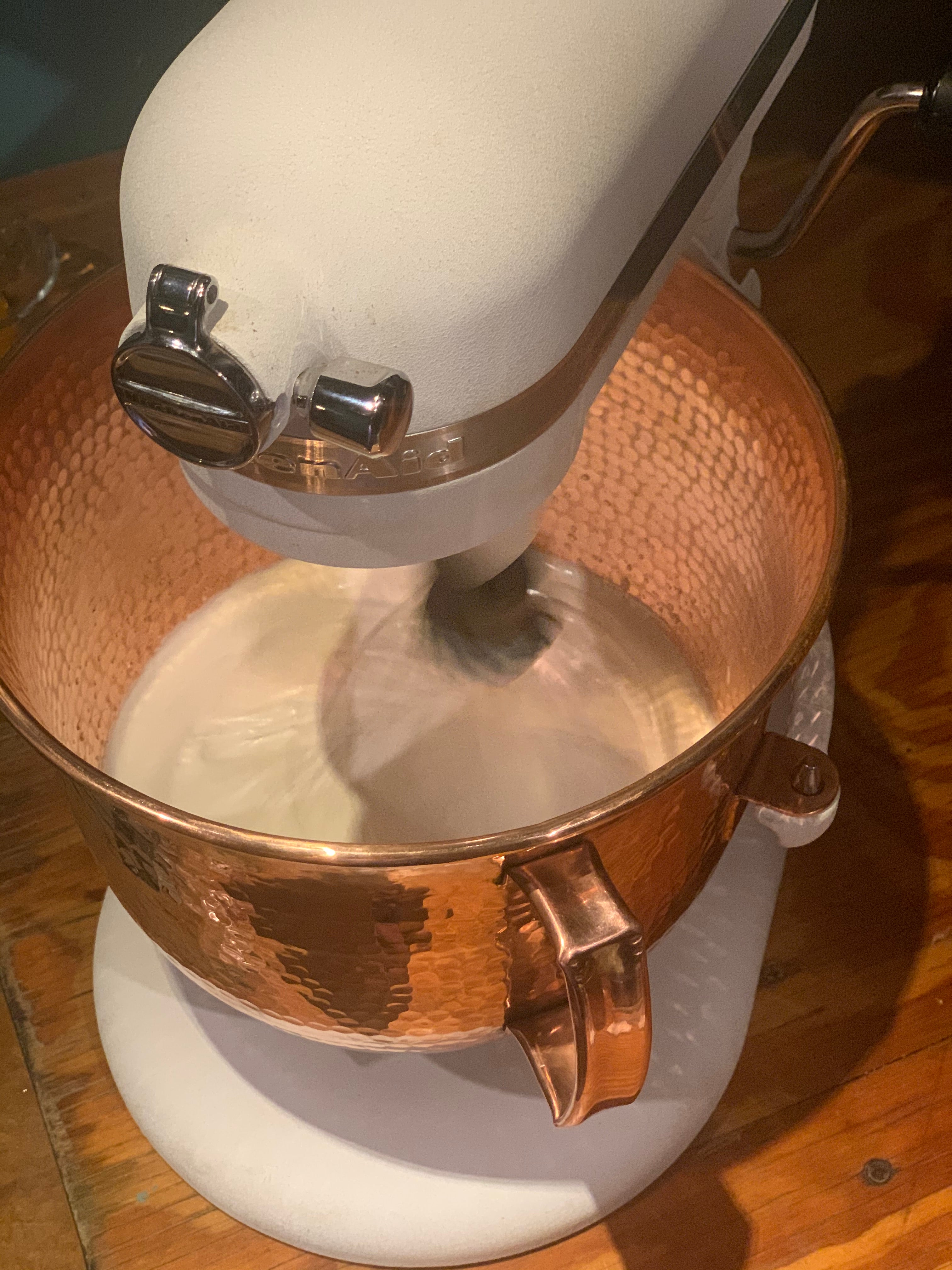 Copper Mixing Bowl for KitchenAid Lift Stand Mixers - fits most 5, 6 and 7 quart Mixer models