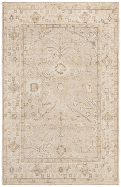 Izmir Wool Rug in Gold and Ivory