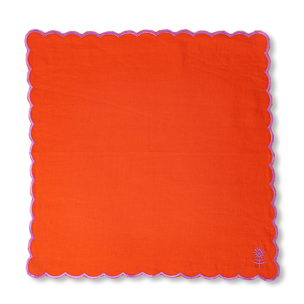 Icon Linen Napkins S/4 - Orange + Lilac