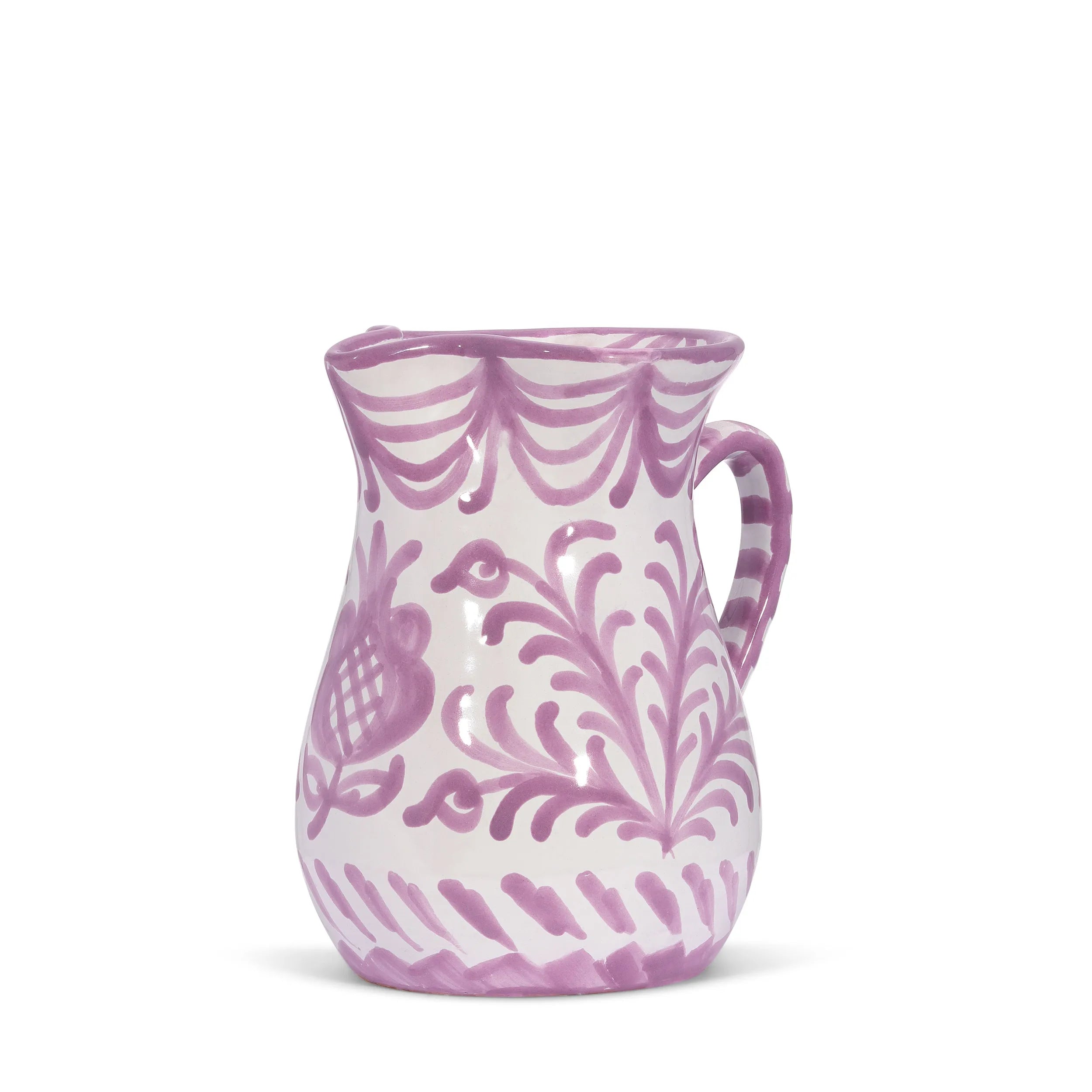 Small pitcher with hand painted designs