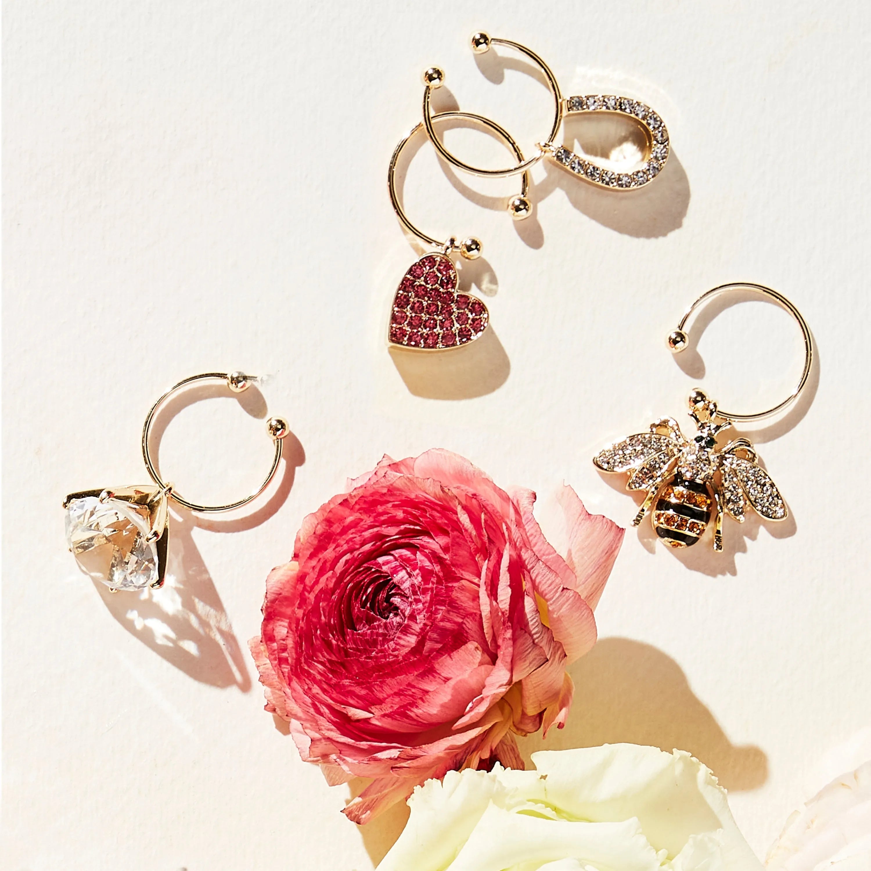 Wedding wine charms