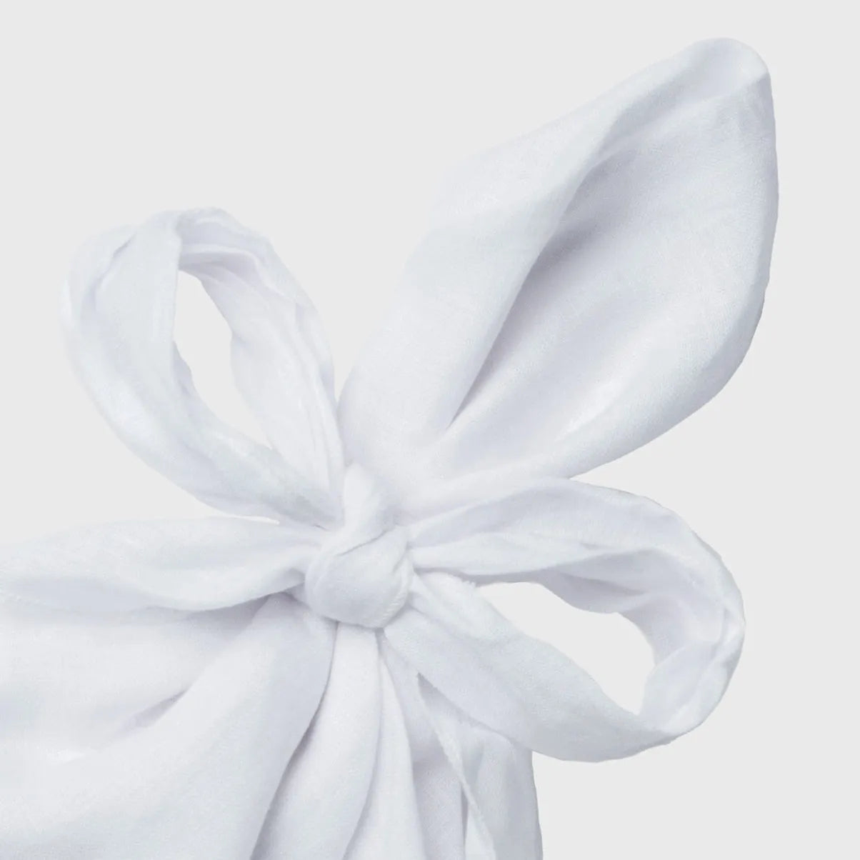 Bow linen napkin, white, set of two