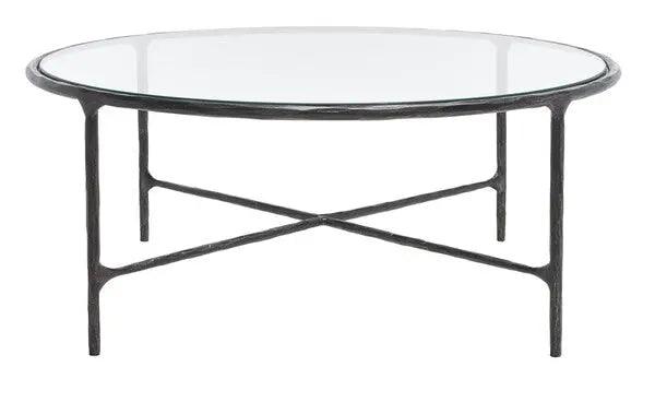 Safavieh Jessa Black Round Metal Coffee Table