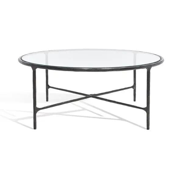 Safavieh Jessa Black Round Metal Coffee Table