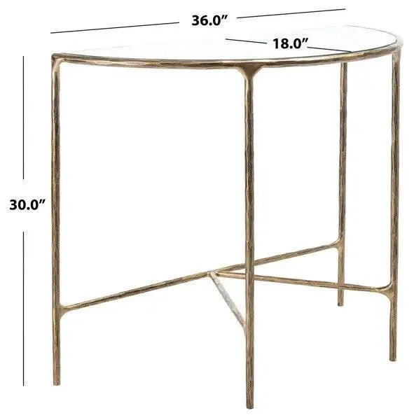 Safavieh Jessa Brass Forged Metal Console Table