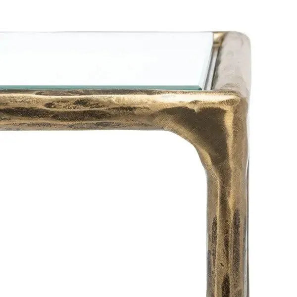 Safavieh Jessa Brass Forged Metal Rectangle Console Table