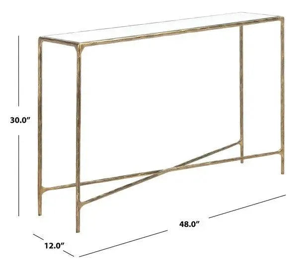 Safavieh Jessa Brass Forged Metal Rectangle Console Table