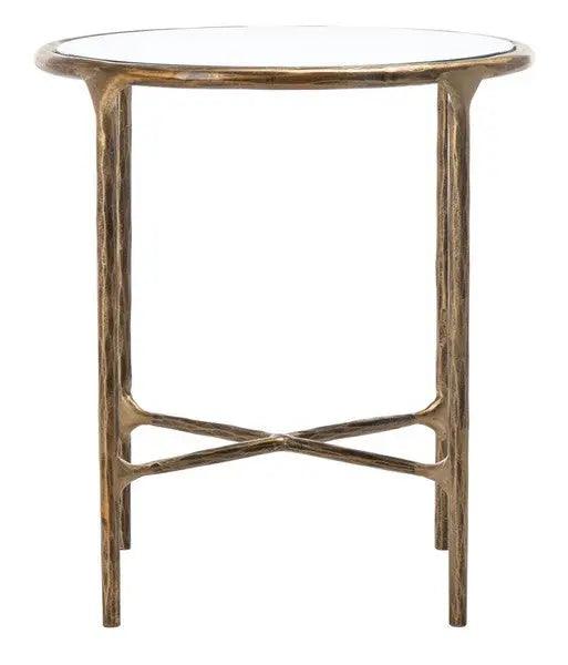 Safavieh Jessa Brass Forged Metal Round End Table