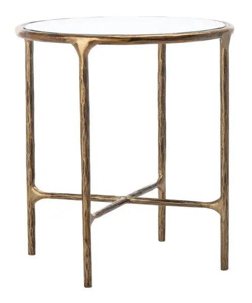 Safavieh Jessa Brass Forged Metal Round End Table