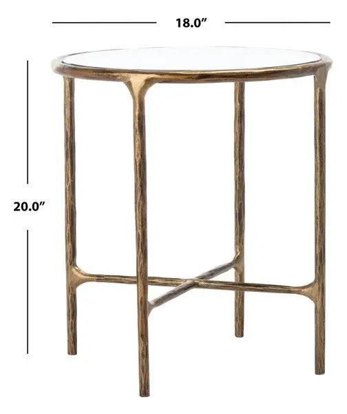 Safavieh Jessa Brass Forged Metal Round End Table