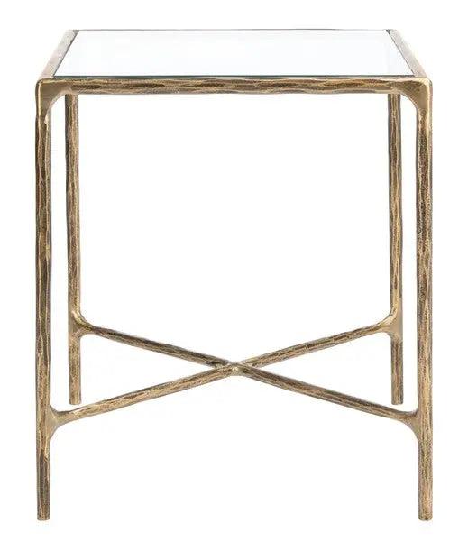 Safavieh Jessa Brass Forged Metal Square End Table