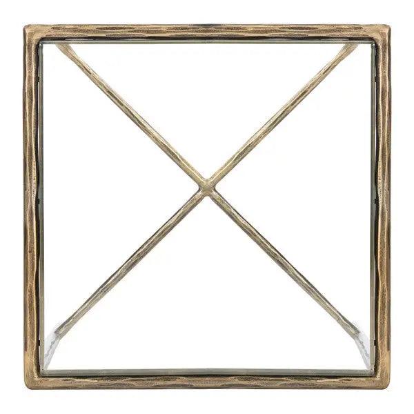 Safavieh Jessa Brass Forged Metal Square End Table