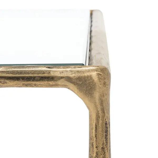 Safavieh Jessa Brass Rectangle Metal Coffee Table