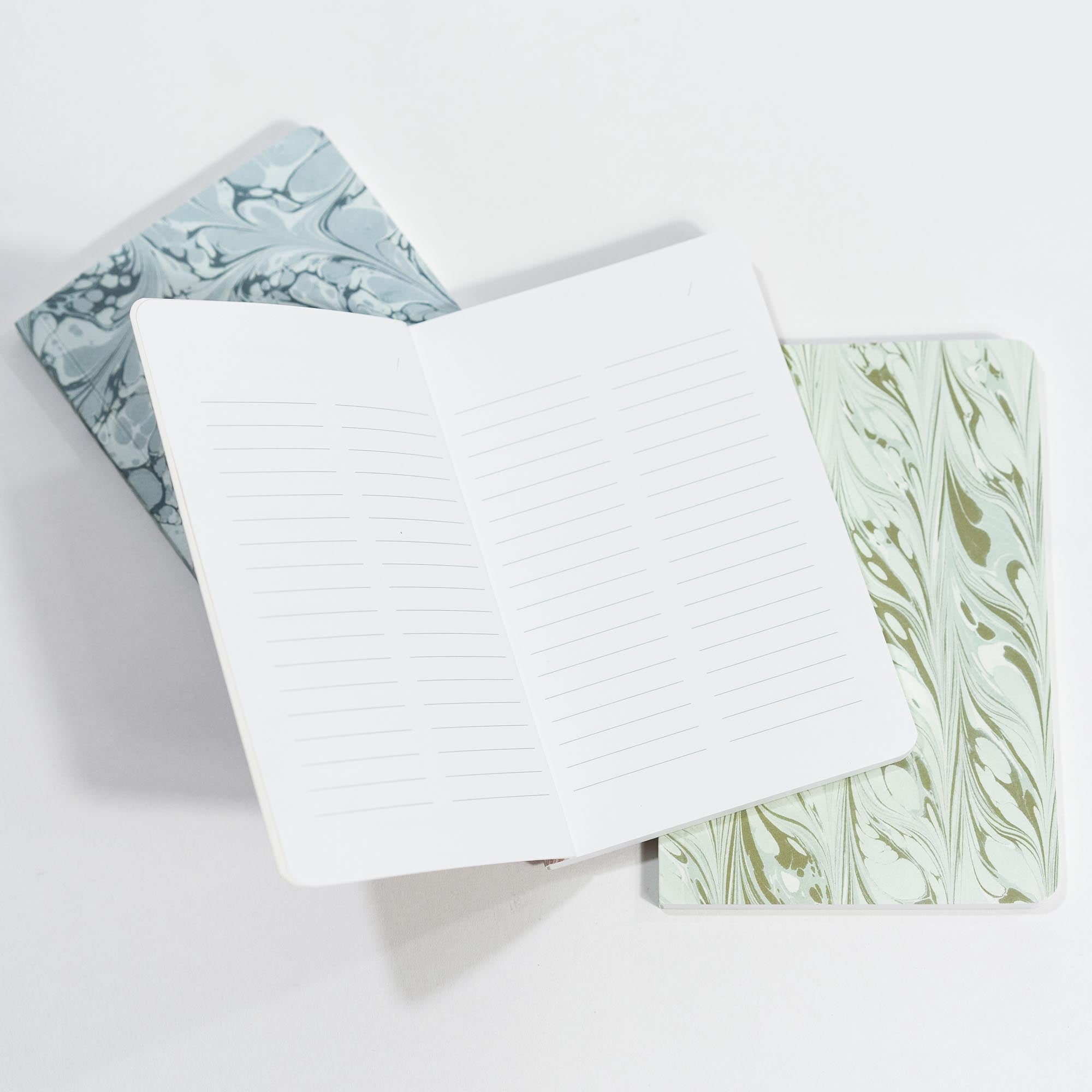 Set of 3 Pocket Journals - Decorative Marble