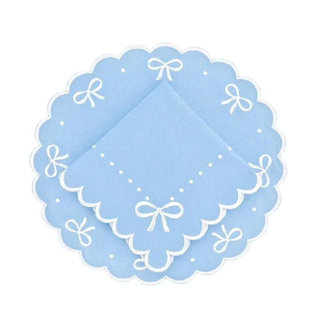 Juliet Bows Napkin - Blue (Set of 4)