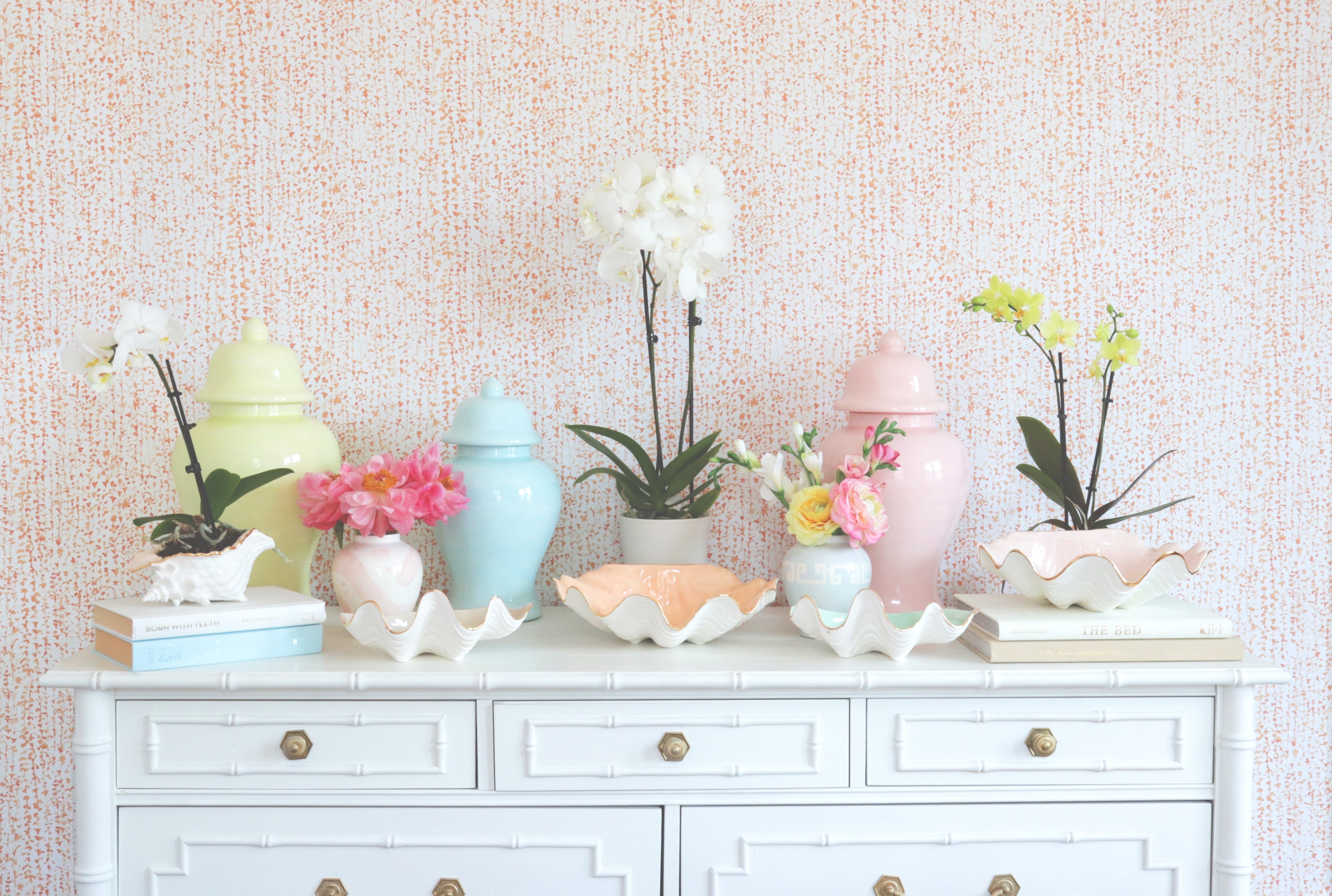 Cherry Blossom Pink Ginger Jars