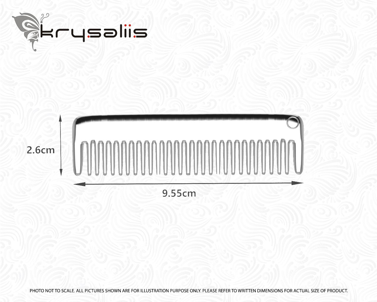 Sterling Silver Baby Comb by Krysaliis