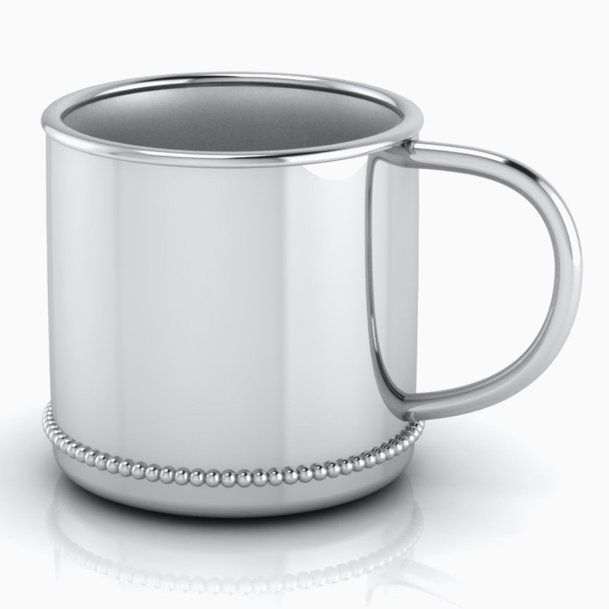 Krysaliis Classic Silver Plated Baby Cup - Beaded