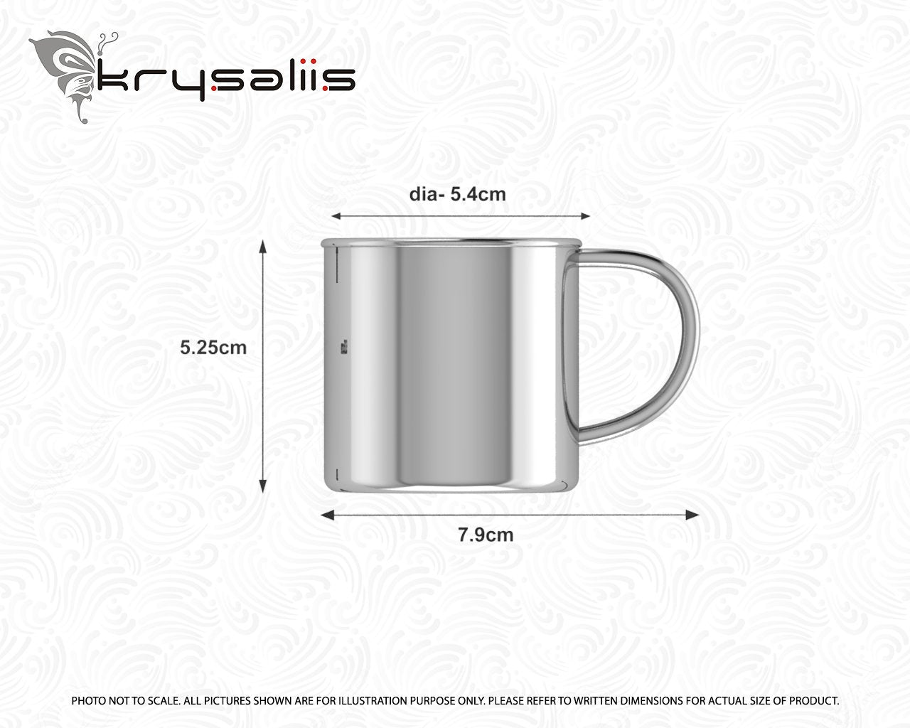 Krysaliis Silver Plated Baby Cup - Traditional