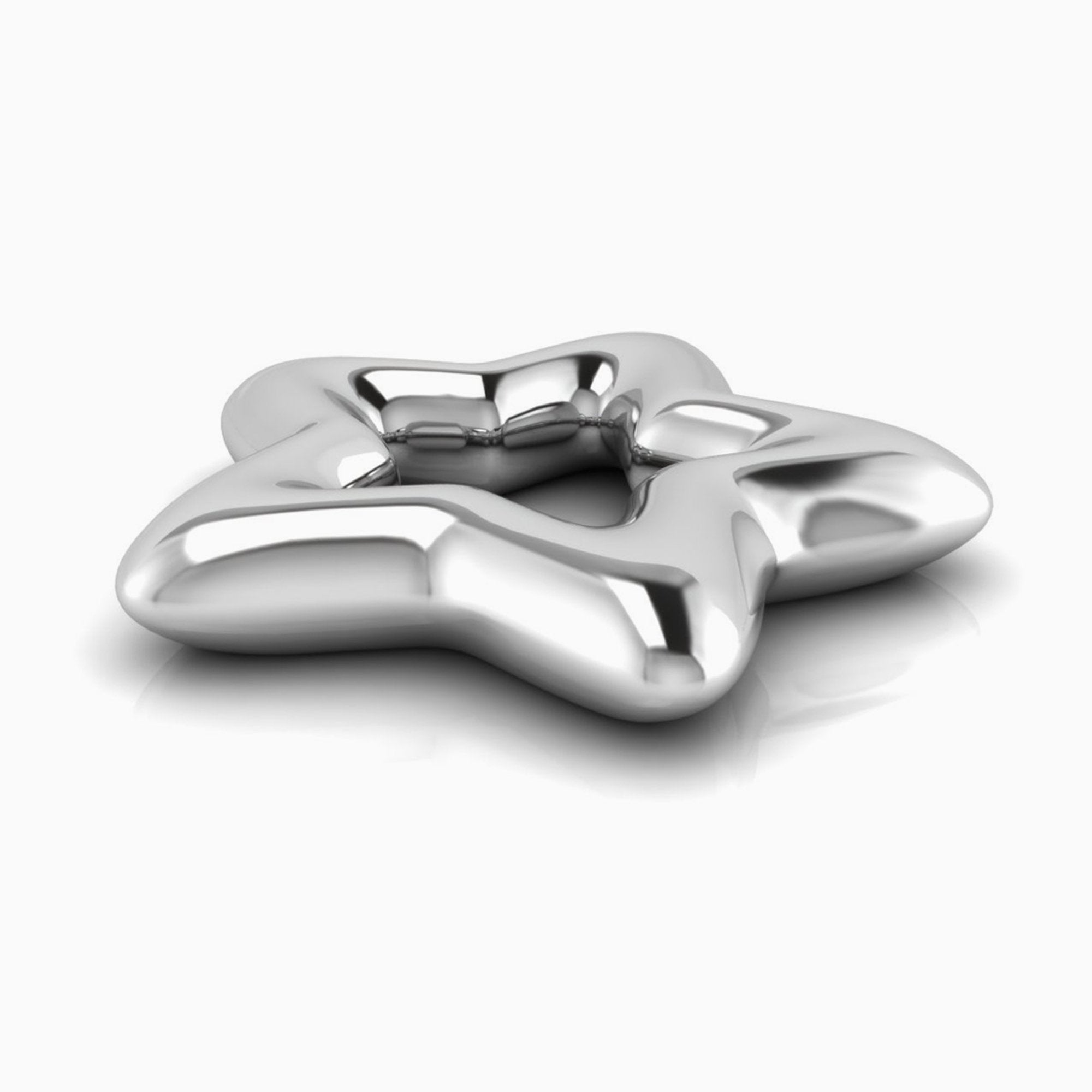 Krysaliis Silver Plated Baby Rattle - Star