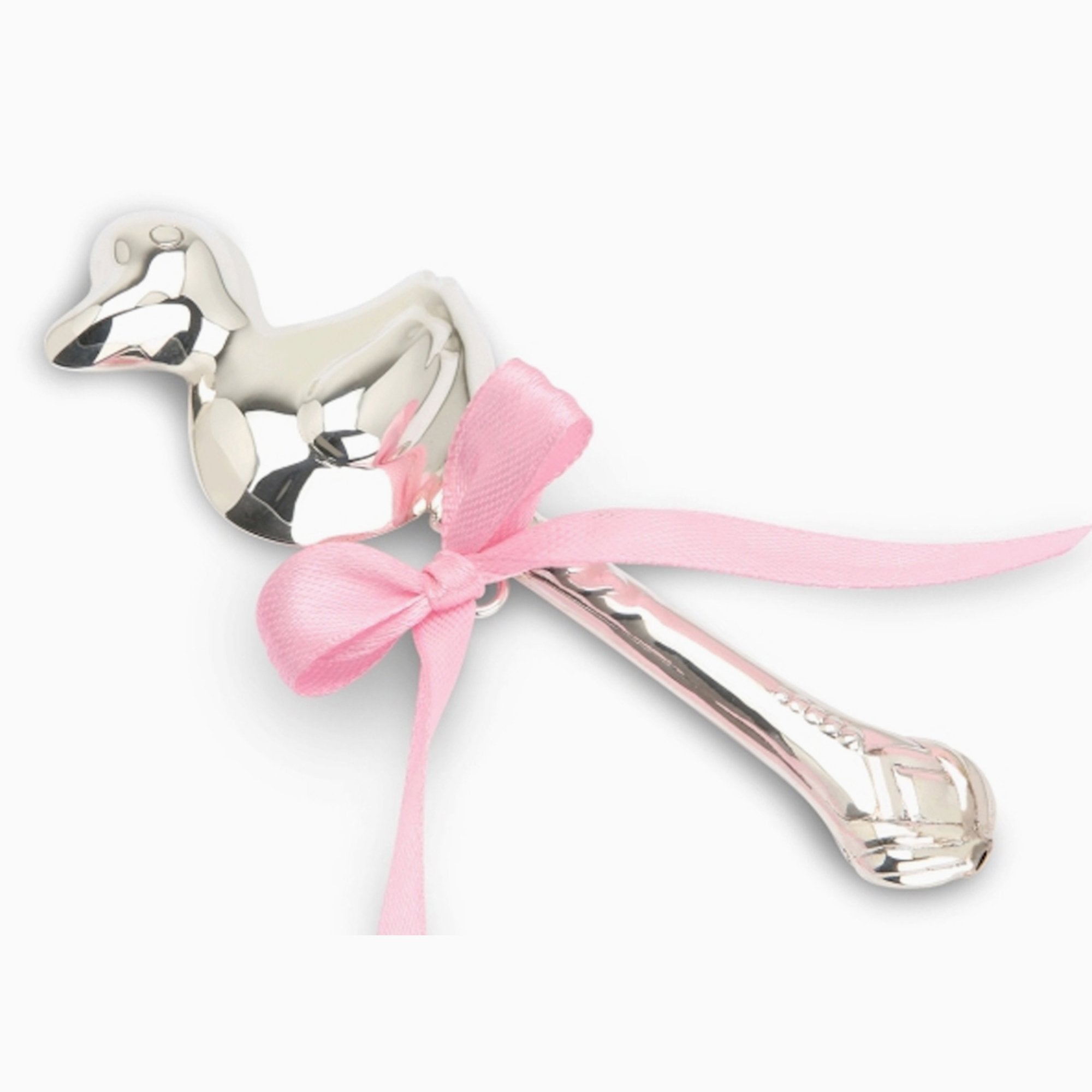 Krysaliis Sterling Silver Baby Rattle - Duck