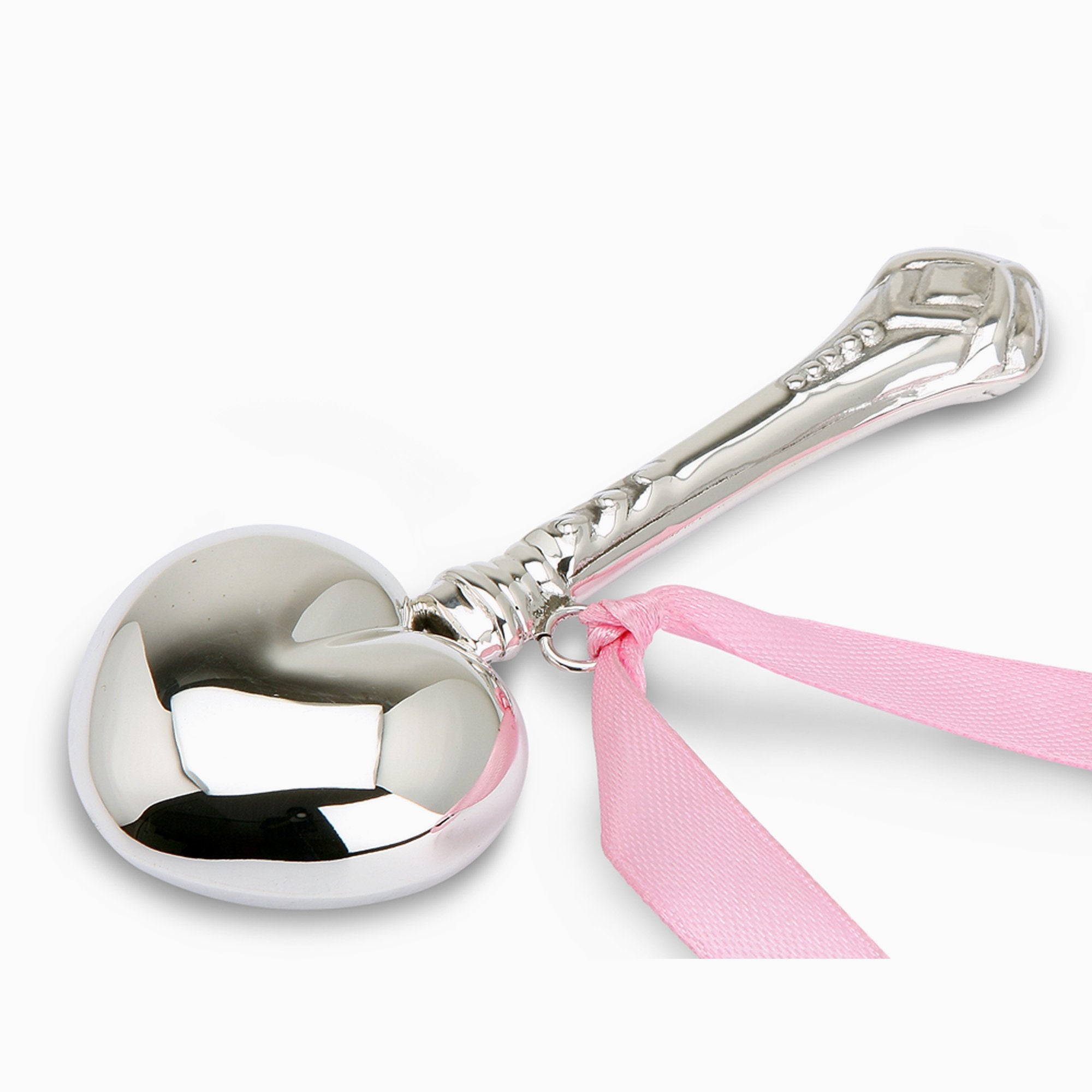 Krysaliis  Sterling Silver Baby Rattle - Heart