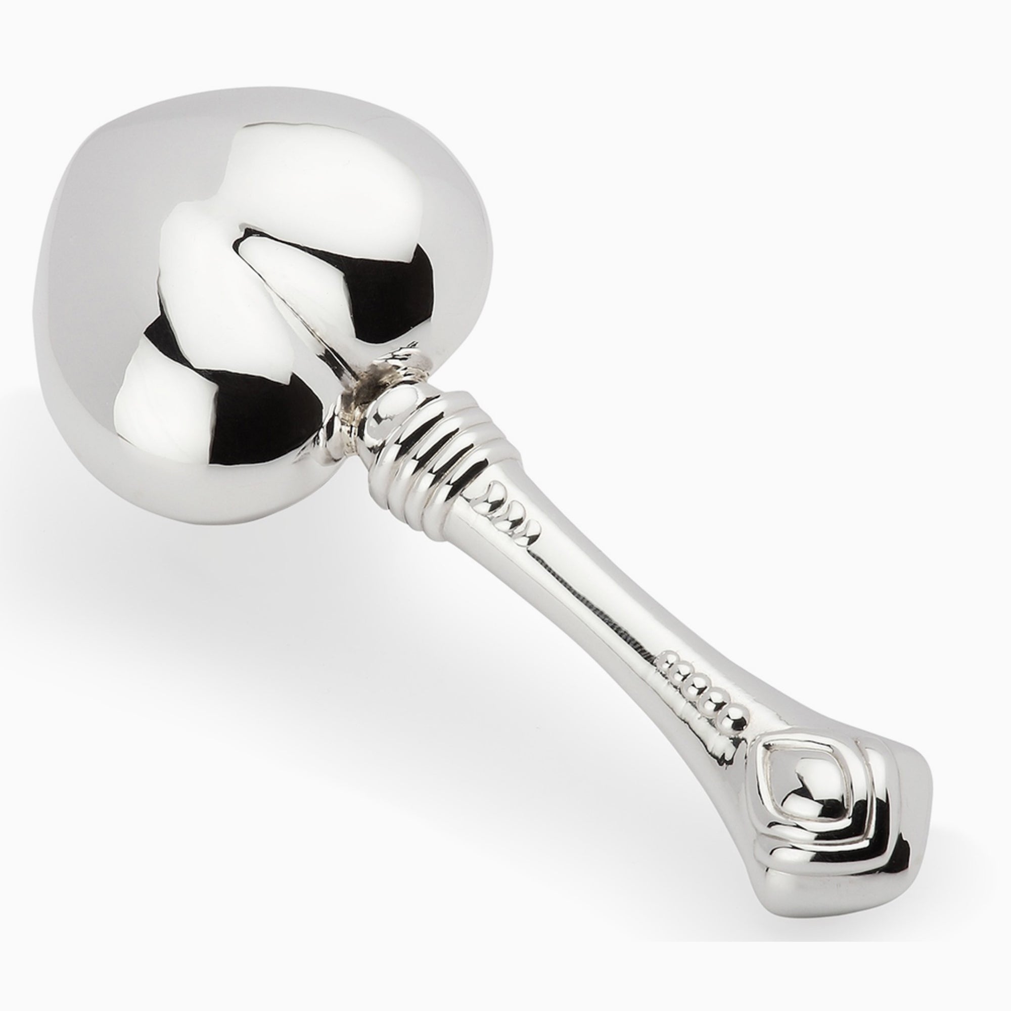 Krysaliis  Sterling Silver Baby Rattle - Heart