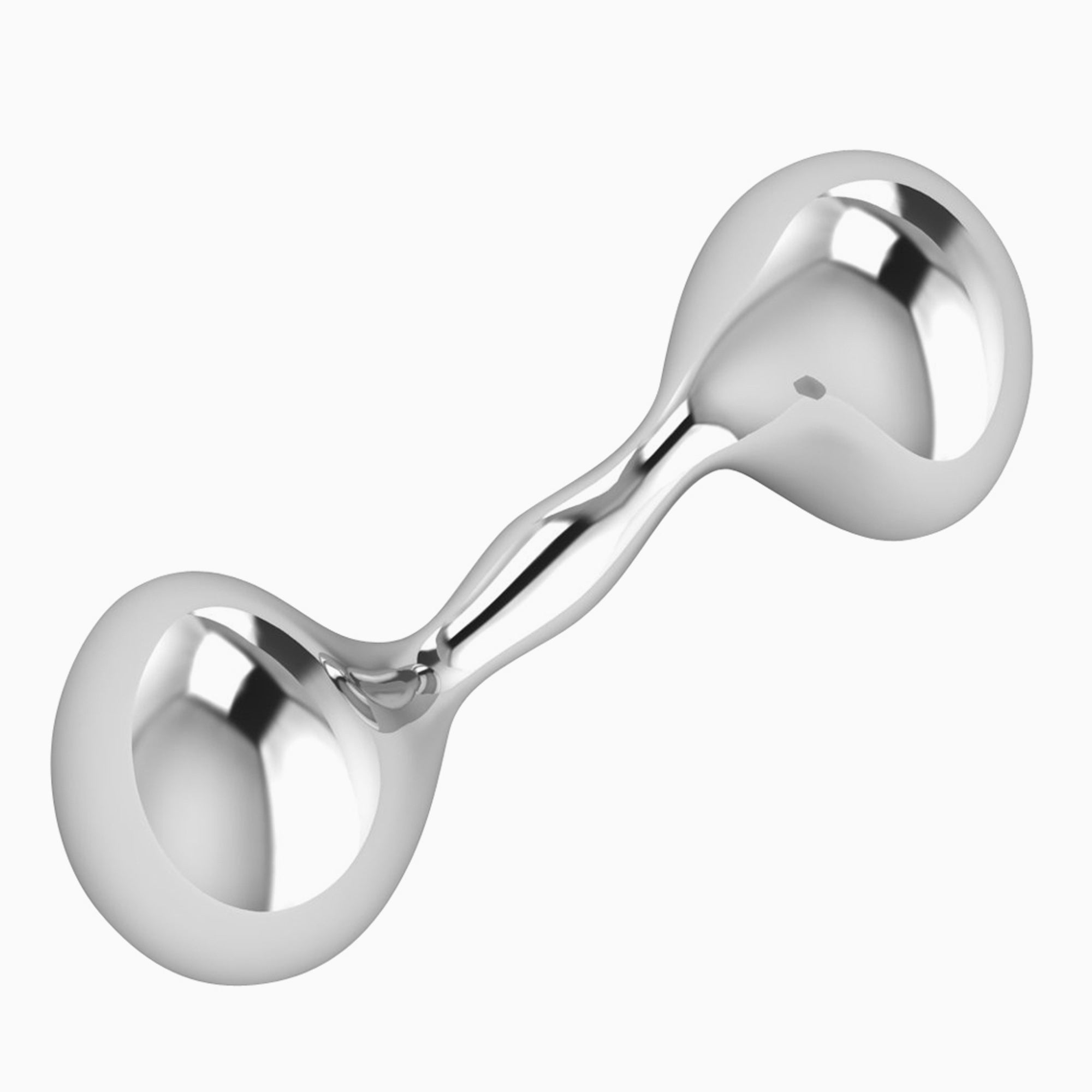 Krysaliis Sterling Silver Dumbbell Rattle - New Generation