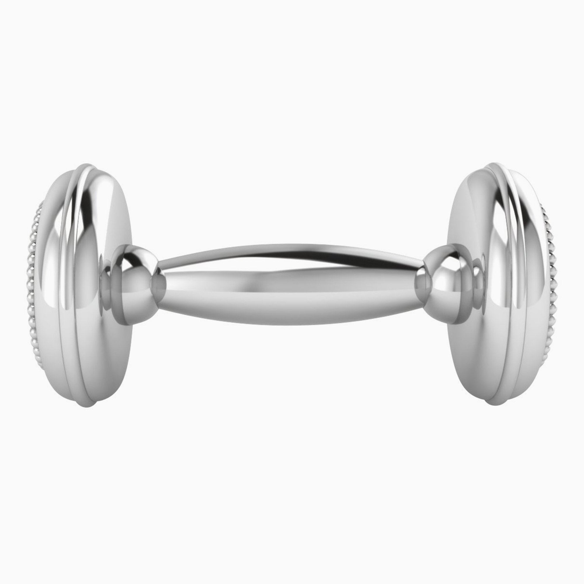 Krysaliis Sterling Silver Dumbbell - Beaded Cross