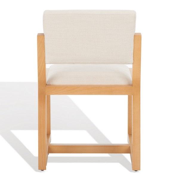 Safavieh Galileo Beige Linen Dining Chair