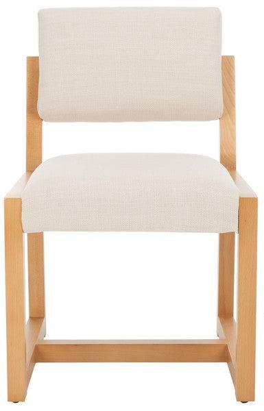 Safavieh Galileo Beige Linen Dining Chair