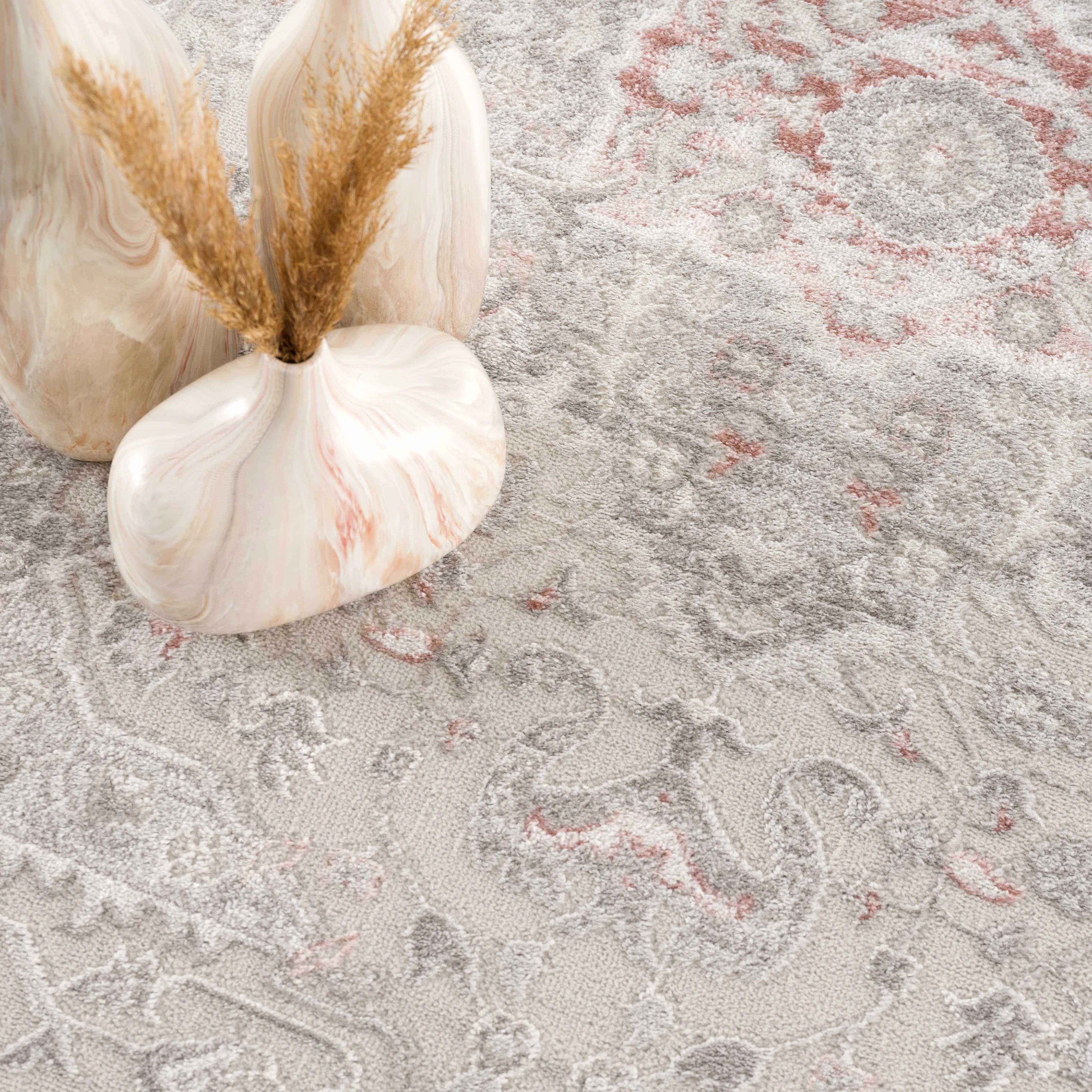 Damla Distressed Pink Hues Rug - Limited Edition