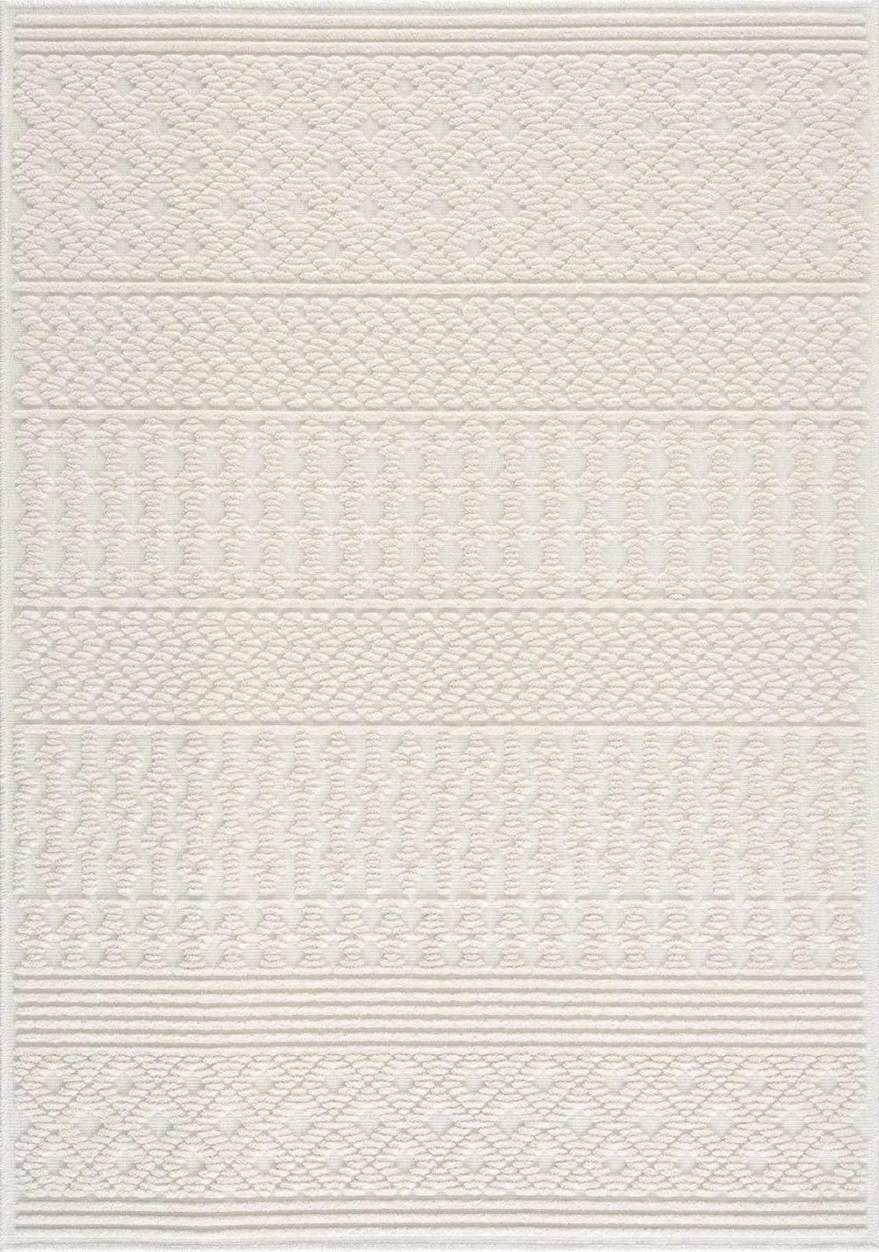 Drago White Washable Area Rug