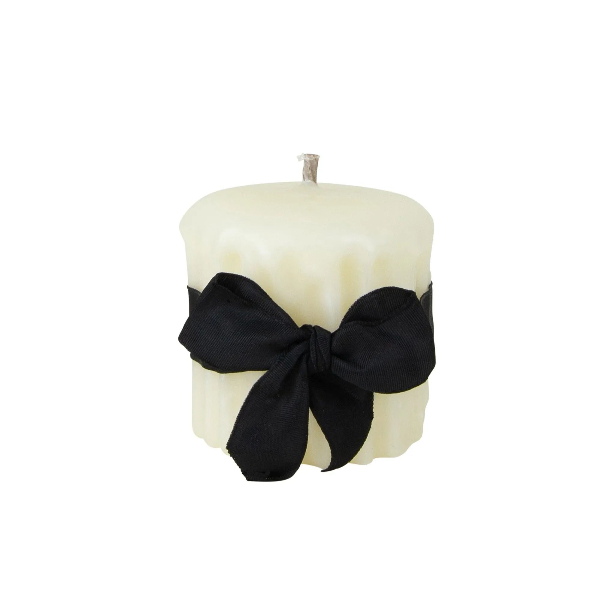 Beeswax Drip Pillar Candle 3.5 Inch Diameter