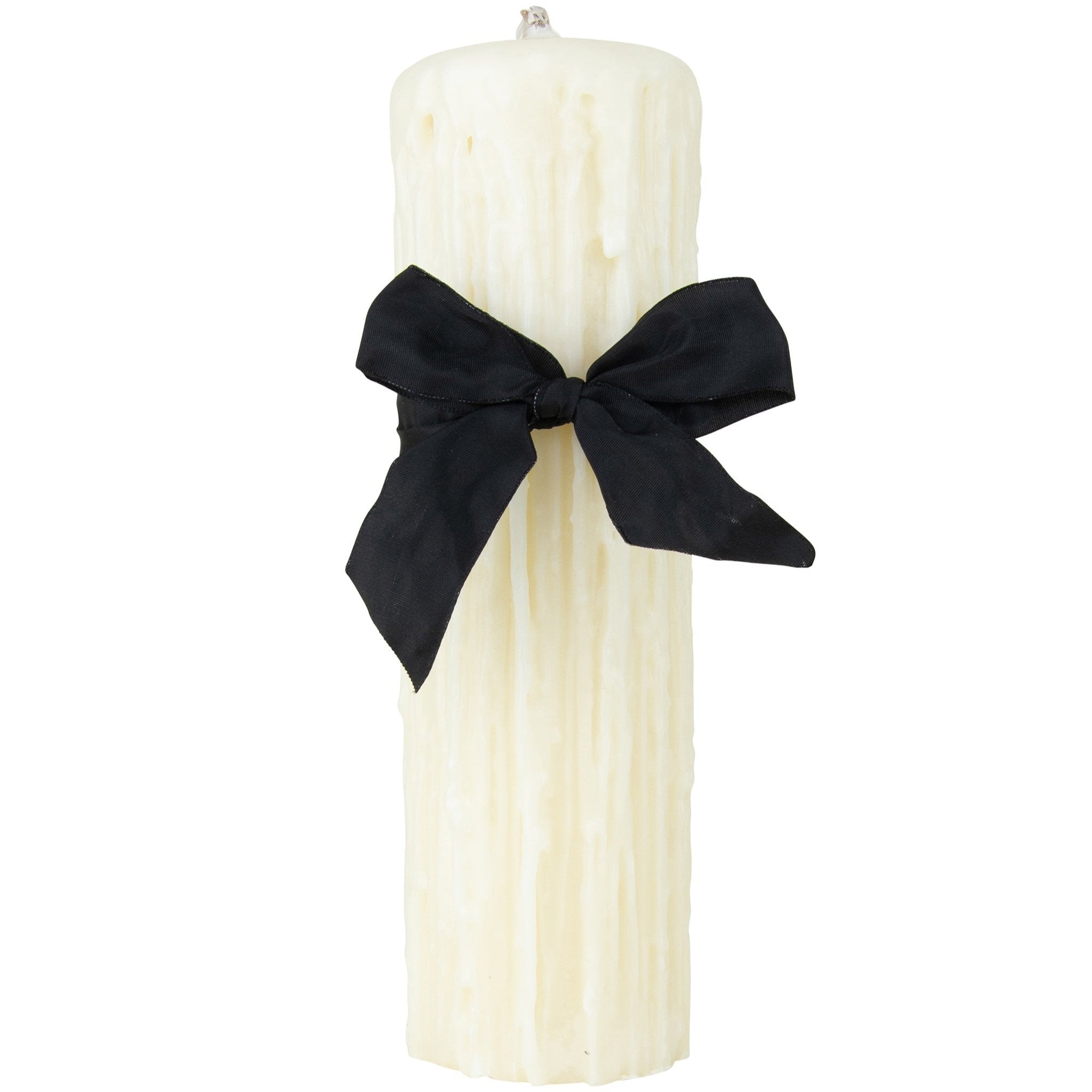 Beeswax Drip Pillar Candle 4.5 Inch Diameter