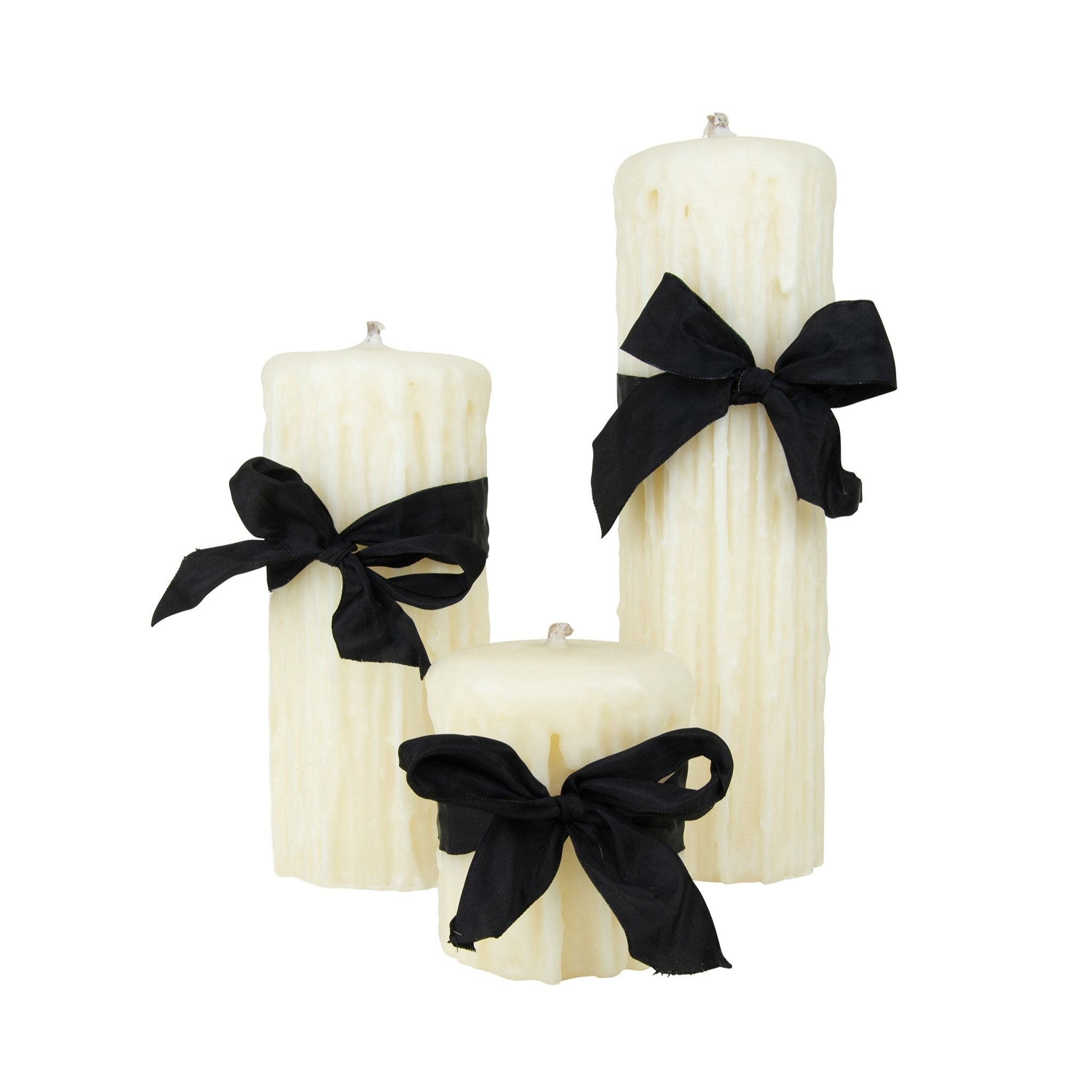 Beeswax Drip Pillar Candle 4.5 Inch Diameter