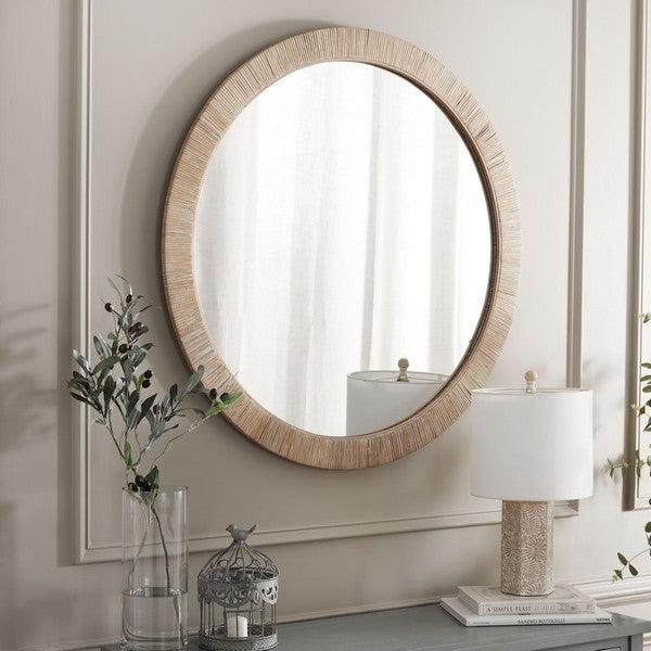 Mila Wooden Frame Mirror with Vine Border