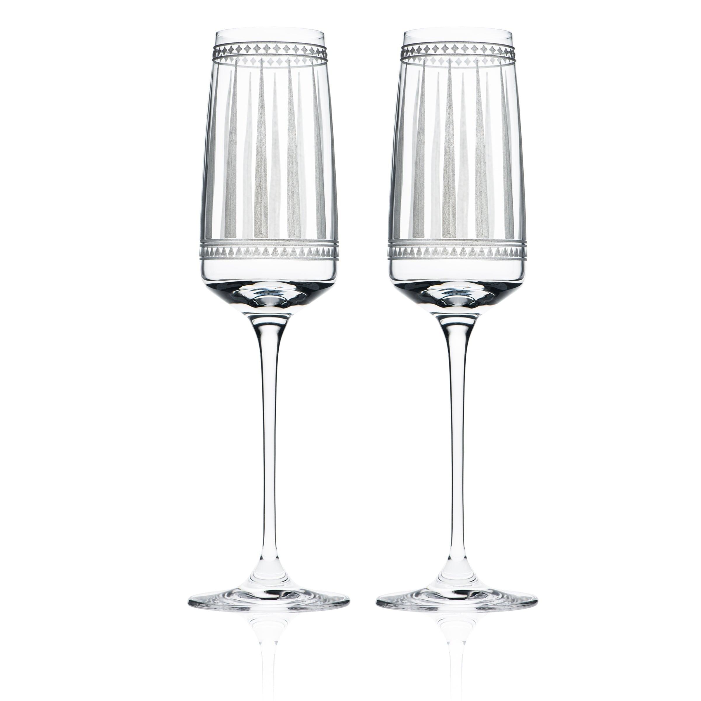 Caskata Wholesale Marrakech Champagne Glasses, Set of 2