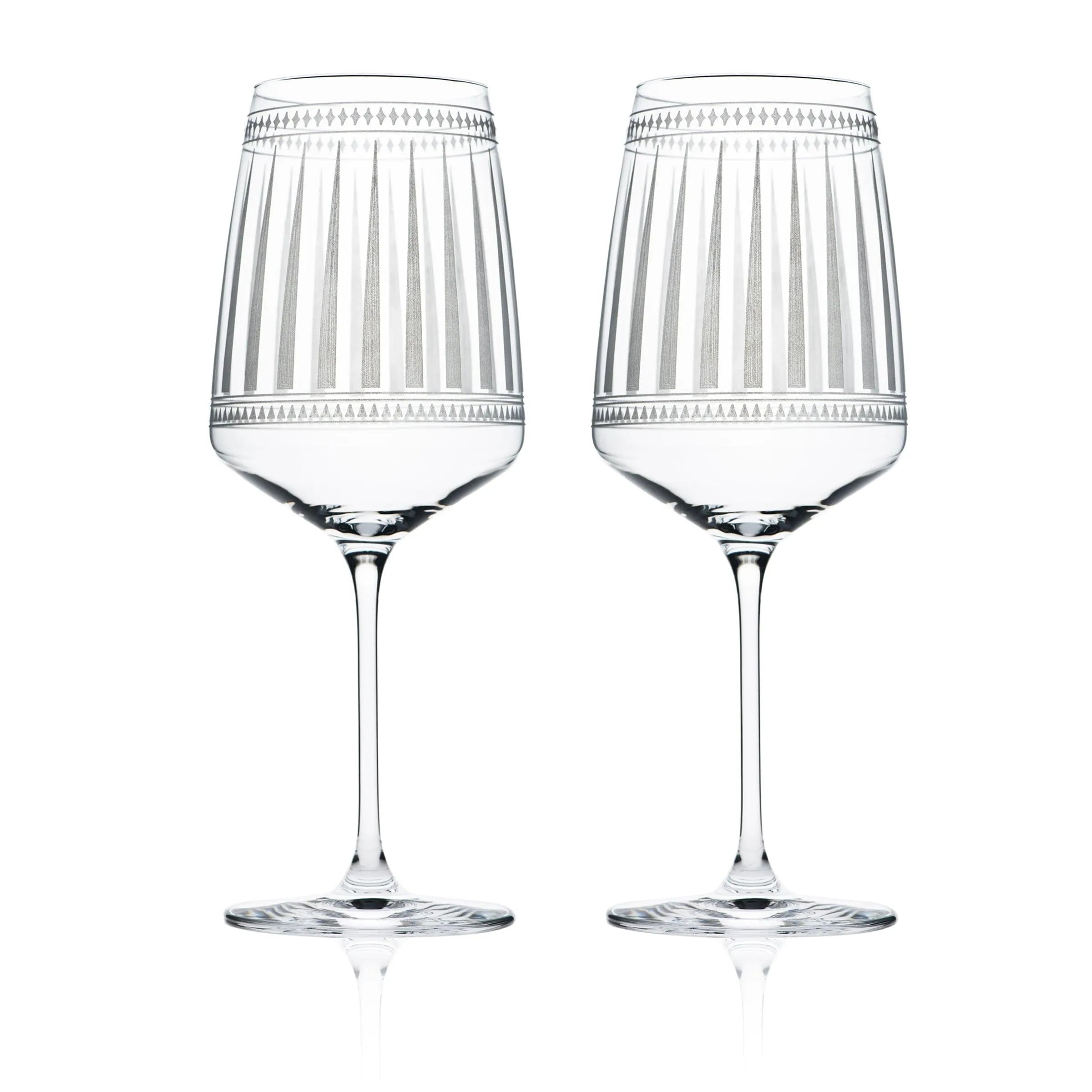 Caskata Wholesale Marrakech White Wine Glasses, Set of 2