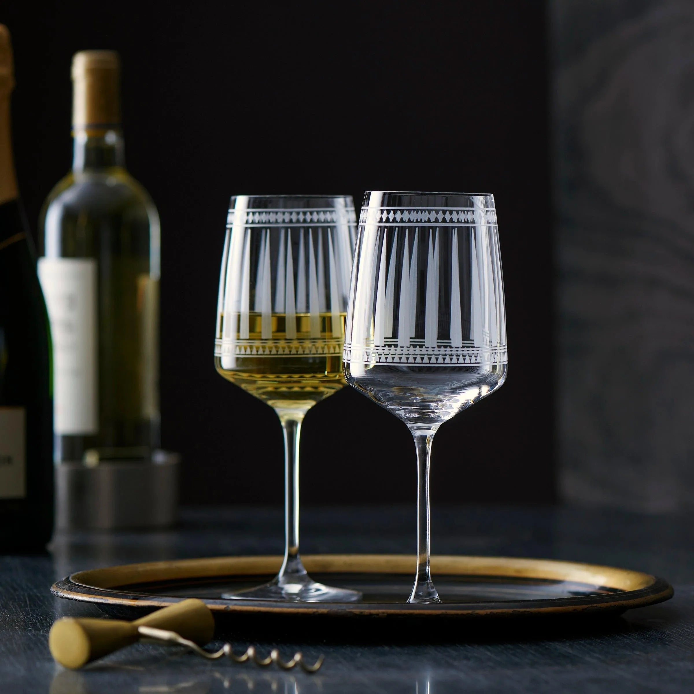 Caskata Wholesale Marrakech White Wine Glasses, Set of 2