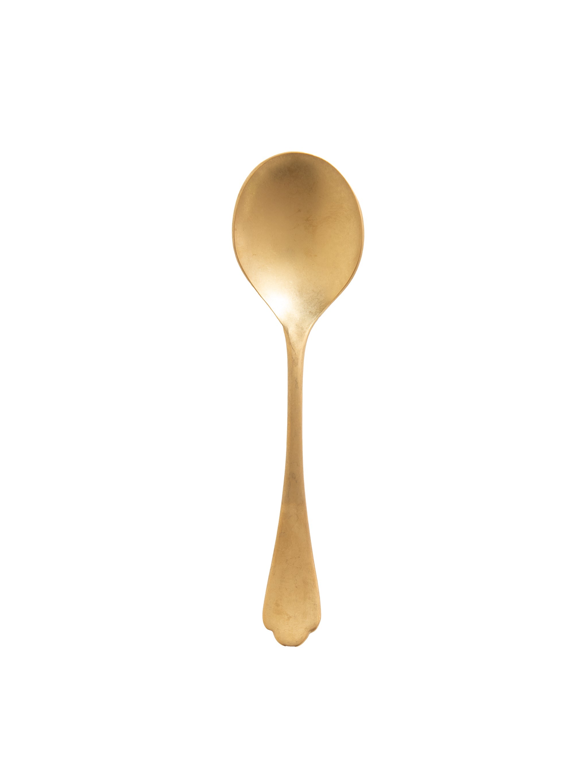 Mepra Vintage Gold Pewter Soup Spoon